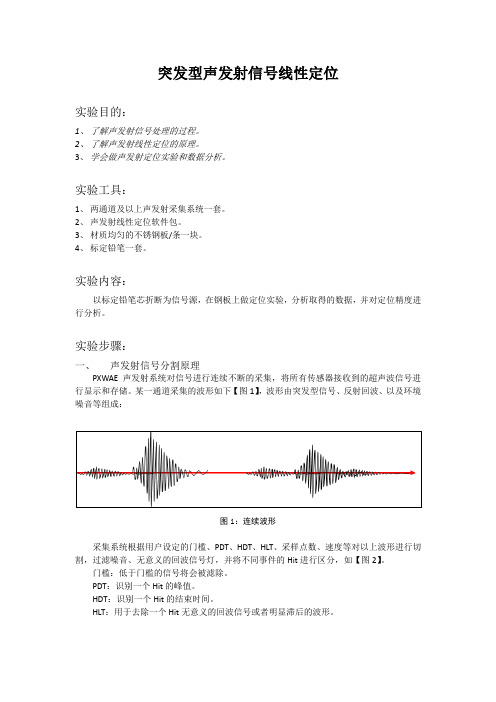 声发射线性定位实验