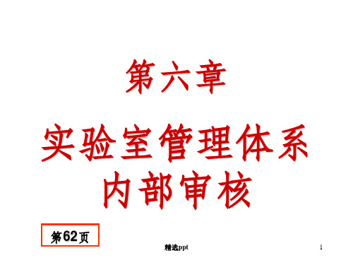 《实验室管理体系内部审核》