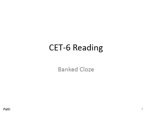 CET-6 Reading (Banked Cloze)