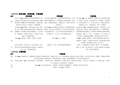 农业昆虫学实验考试 特征(3)