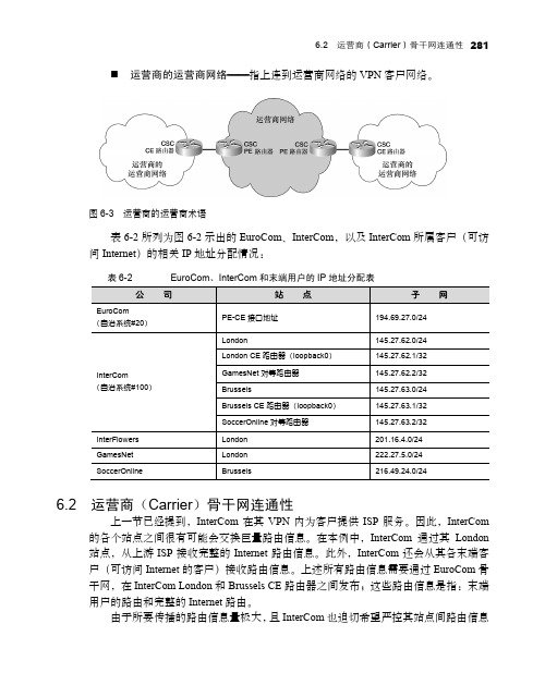 6.2  运营商(Carrier)骨干网连通性[共2页]