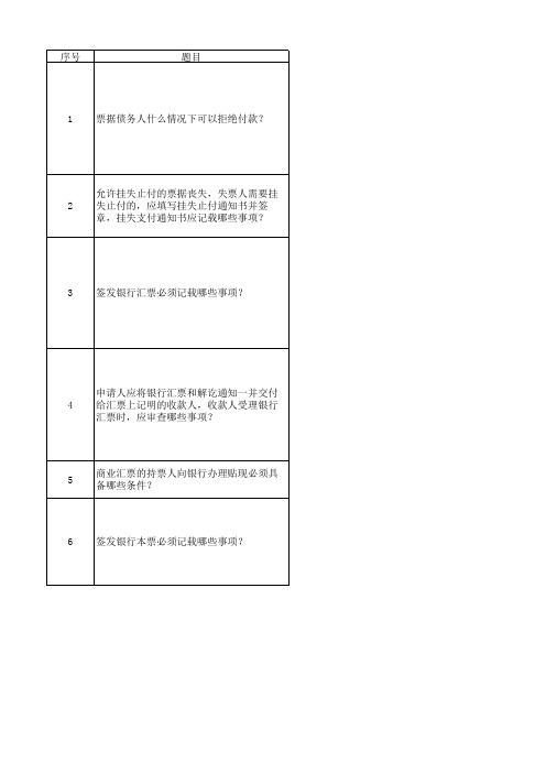 银行支付结算及票据法试题