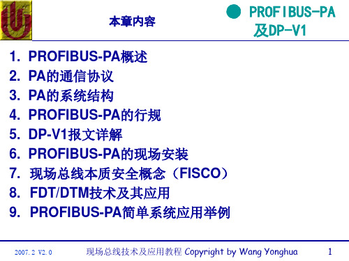 第6章PROFIBUS-PA