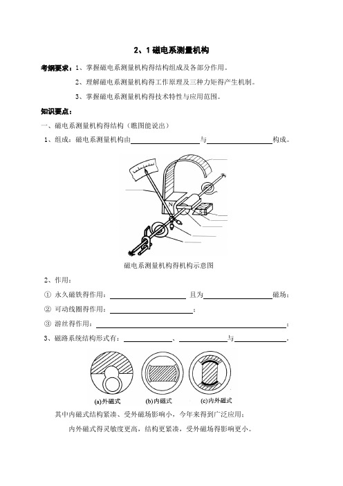 磁电系测量机构