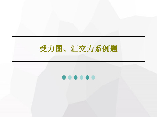 受力图、汇交力系例题PPT30页