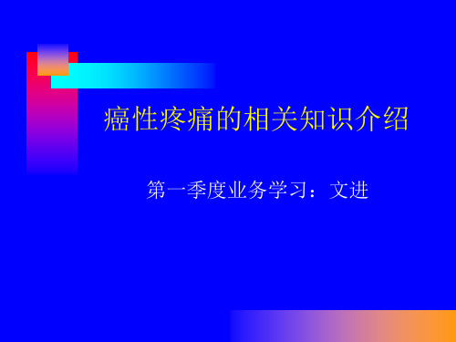 业务学习疼痛PPT课件