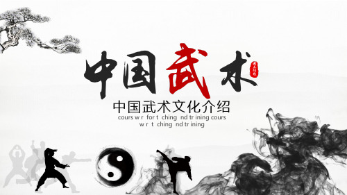 中国武术文化介绍PPT模板