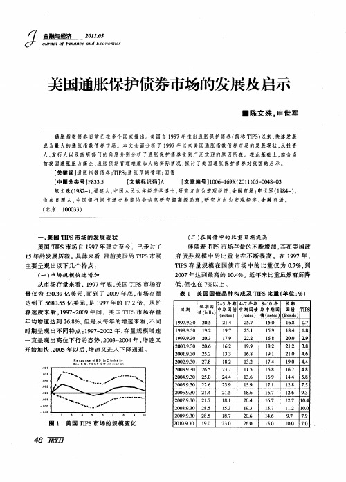 美国通胀保护债券市场的发展及启示