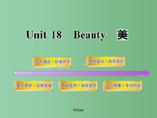 高中英语全程复习方略配套课件 Unit18《Beauty》 北师大版选修6 