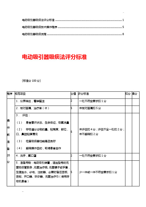 电动吸引器吸痰操作流程(2)