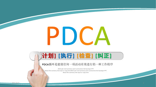PDCA循环管理PPT模板