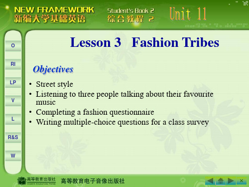 新编大学生基础英语综合教程第二册教学课件Unit 11--Lesson 3