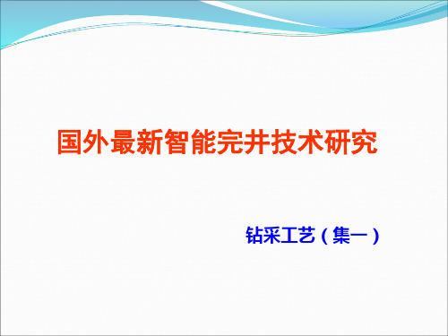 国外最新智能完井技术研究.