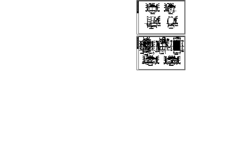 某处垃圾站及公厕建筑设计施工CAD全套图纸