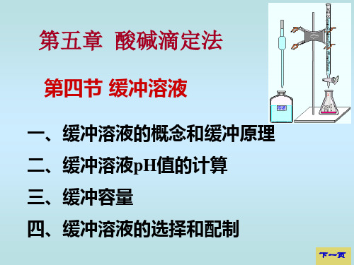 《大学分析化学教学课件》5-4 缓冲溶液