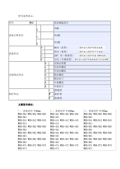 双金属温度计选型