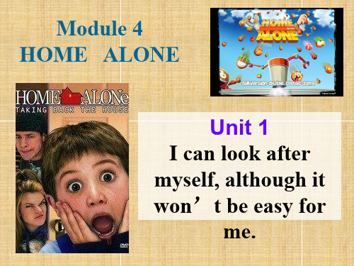 外研新版九年级上module4_home_alone_unit1精编版