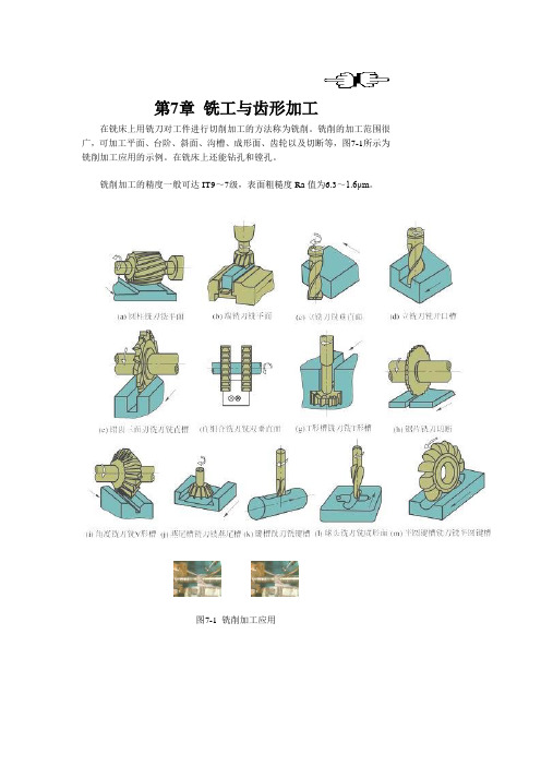 第7章 铣工与齿形加工