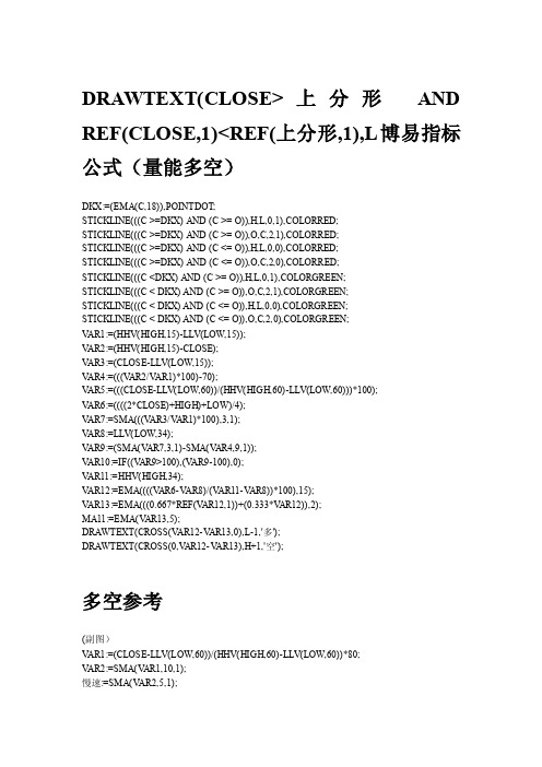 量化经典博易大师指标公式汇总以及源代码集成三