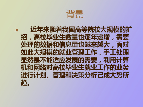 毕业生就业管理系统