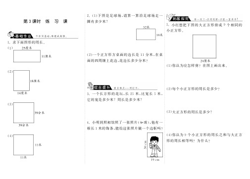 5.3练习课·数学北师大版三上-步步为营