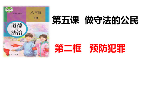 人教版道德与法治八上 5.2预防犯罪课件(共32张PPT)