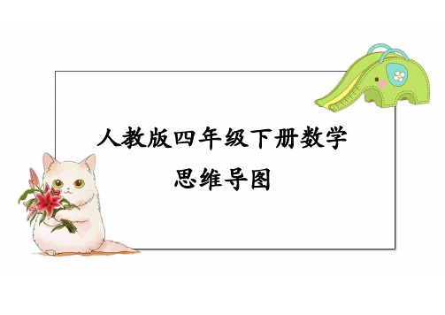 人教版四年级下册数学思维导图