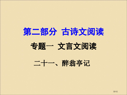 醉翁亭记中考复习市公开课一等奖省赛课微课金奖PPT课件