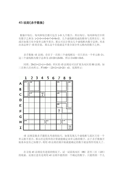 45法则（杀手数独）