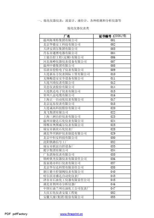 中石油物资供应商名录