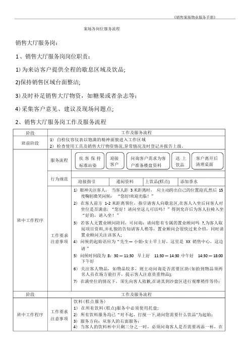 案场物业服务流程