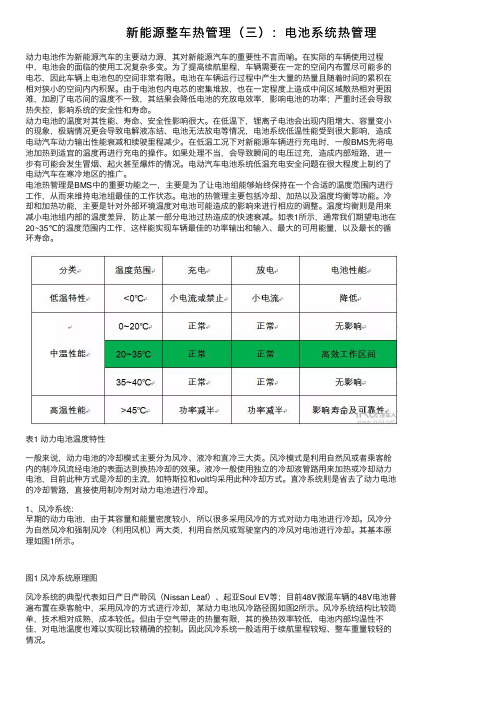 新能源整车热管理（三）：电池系统热管理