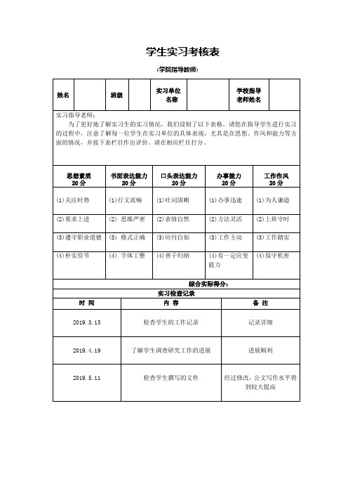 培养教育情况及鉴定意见