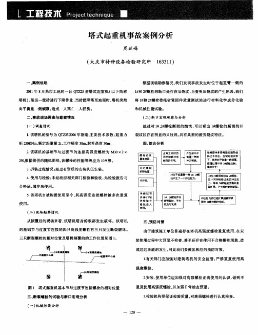 塔式起重机事故案例分析