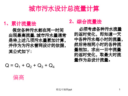 控制性详细规划  污水水力计算