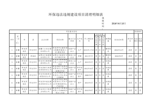 附表2环保违法违规建设项目清理明细表xls.xls