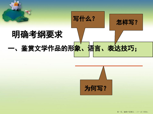 诗歌鉴赏之表达技巧总结