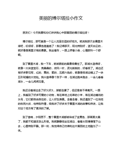 美丽的博尔塔拉小作文