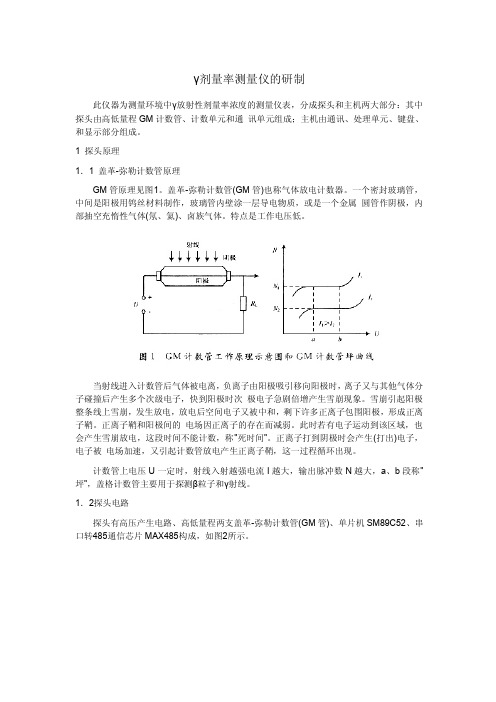 γ剂量率测量仪的研制