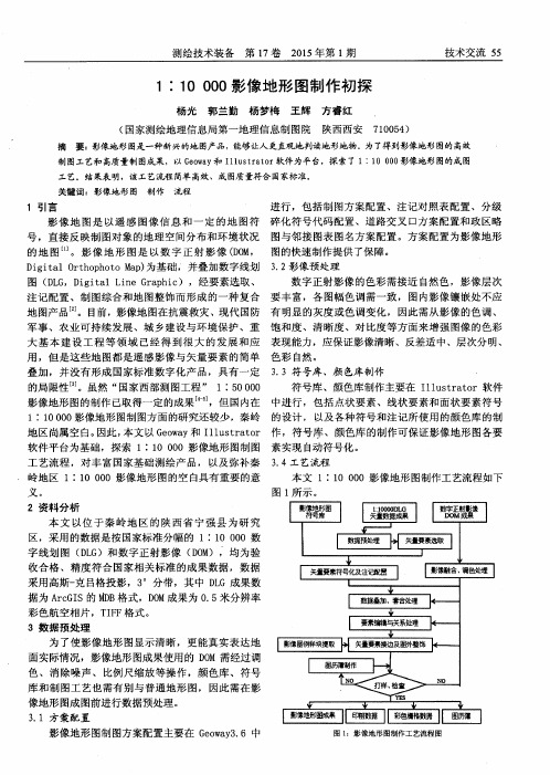 1：10000影像地形图制作初探