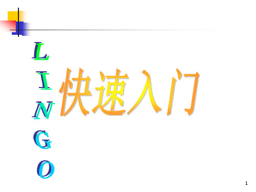 LINGO与LINDO比较.ppt