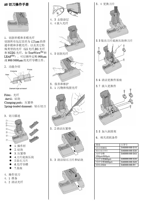 A8切刀操作手册