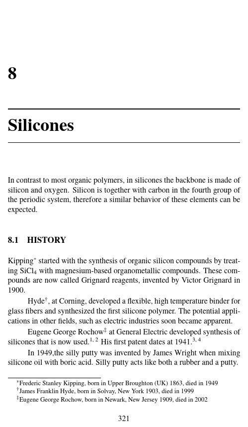 有机硅树脂合成专业资料silicon synthsis