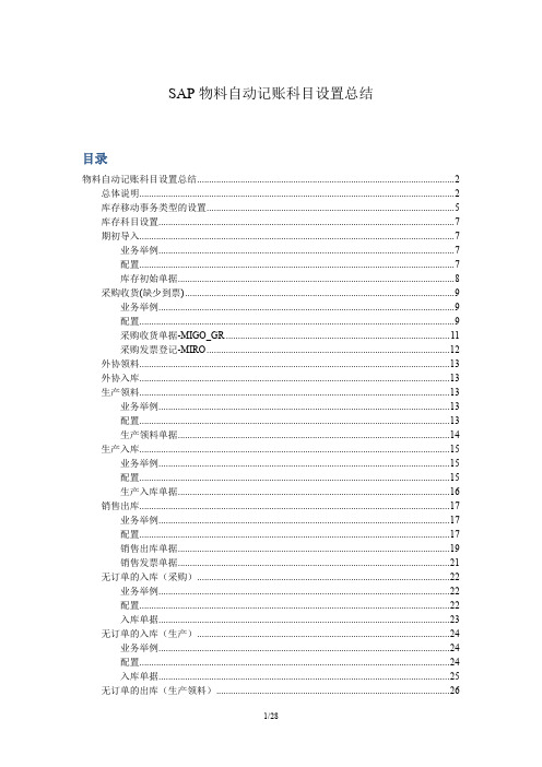 sapmmconfiguration物料自动记账科目设置(详细).doc