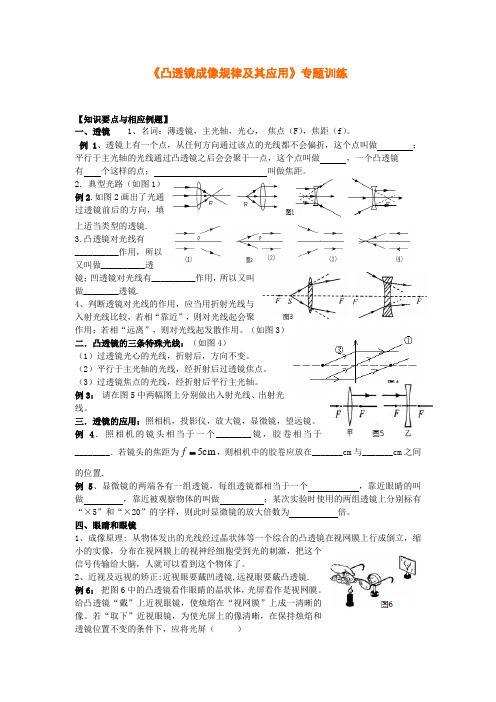 《凸透镜成像规律及其应用》专题训练