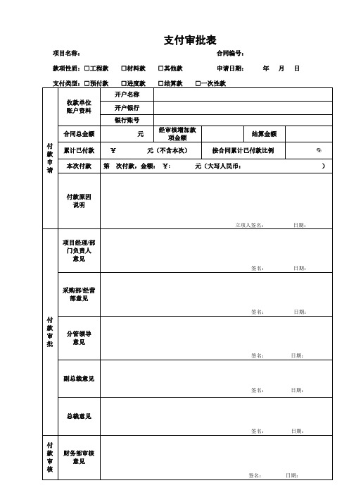 工程款支付审批表_2