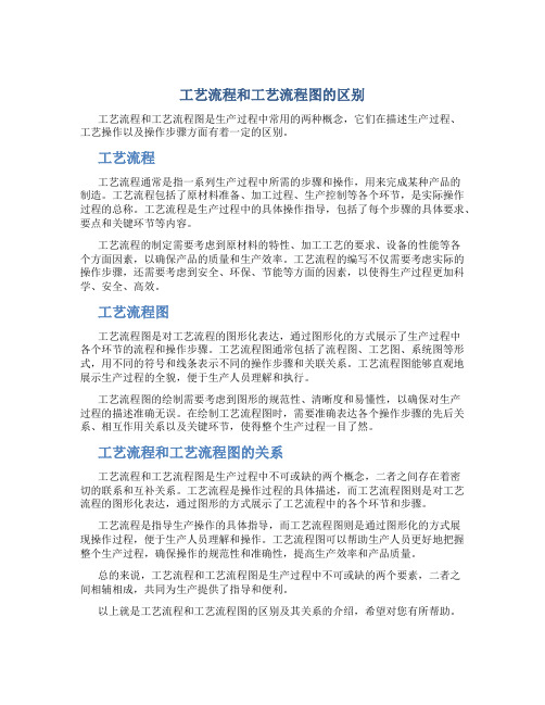 工艺流程和工艺流程图的区别