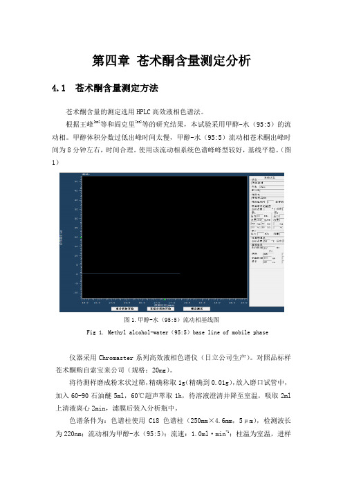 苍术酮含量测定分析