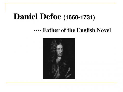 第五讲Daniel_Defoe