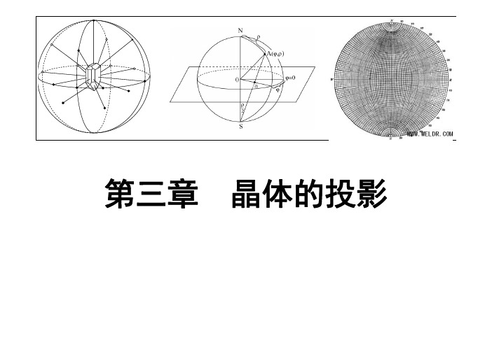 晶体学基础第三章-晶体的投影